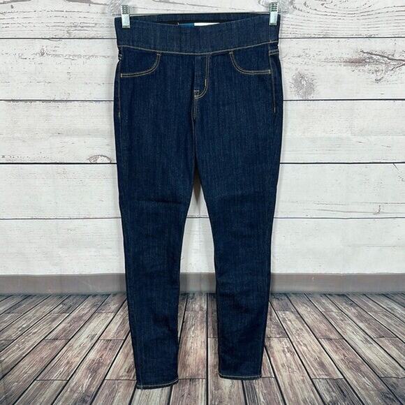 Old Navy Jeans Womens 4P 4 Petite Blue Midrise Rock Star Jegging Skinny Dark - Picture 1 of 10